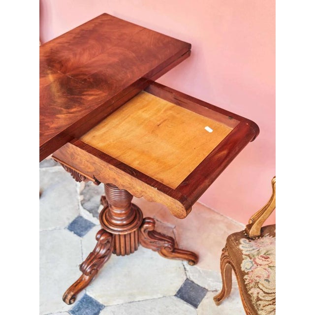 2000 - 2009 Antique Extendable Game Table For Sale - Image 5 of 8