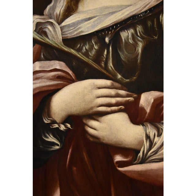 Workshop of Guido Reni, Saint Catherine of Alexandria, 1650, Oil on Canvas, Framed For Sale - Image 8 of 15