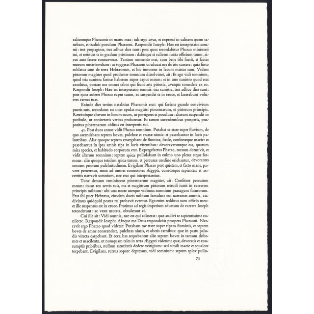 Tan 1967 Salvador Dalí Biblia Sacra Lithograph "Faciamus Hominem" (Let Us Make Man) For Sale - Image 8 of 11