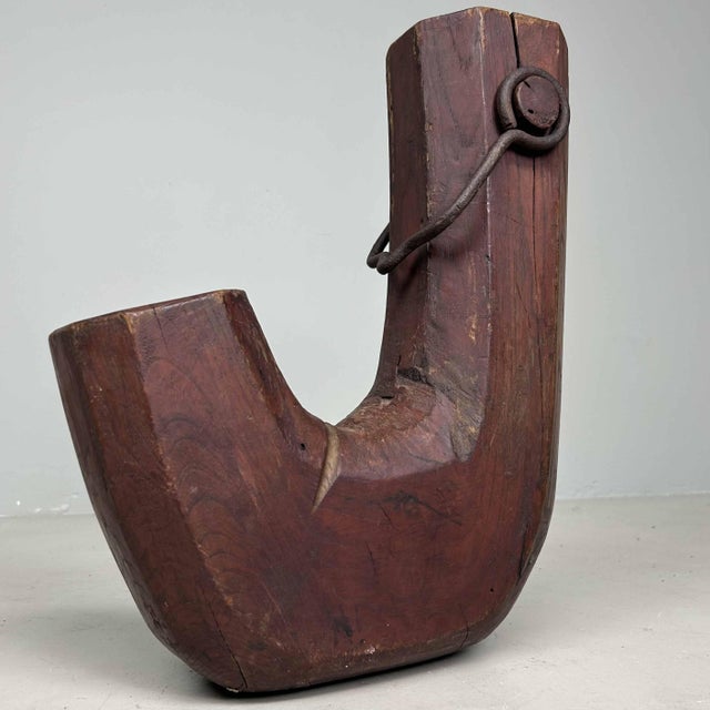 Wood Edo Period Daikoku Jizai Kagi Pot Hook, Japan For Sale - Image 7 of 18