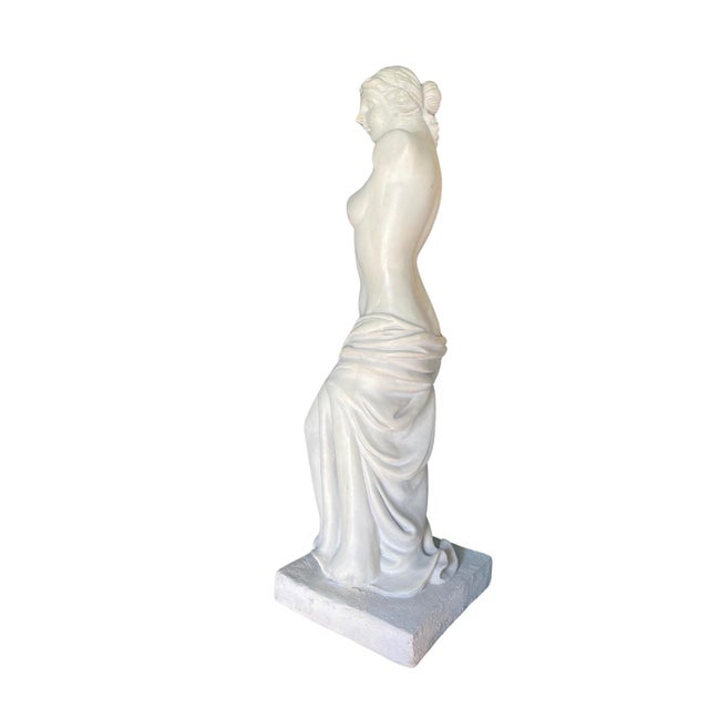 Vintage Resin Aphrodite of Milo Statue in a Creamy White Tone, Circa 1990’s For Sale - Image 4 of 10