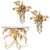 Gilt Metal Palm Tree Wall Sconces and Side Table by Hans Kögl, 1960s, Set of 3 For Sale - Image 13 of 13
