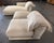 Montauk "Jill" Modular Sofa in Cream Off-White Velvet With Armless Chaise and Chair For Sale - Image 11 of 18