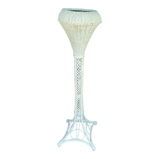 Antique Wicker Planter For Sale