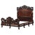 This intricately carved marriage bed depicting two lovers carved into the footboard features an optional matching canopy....