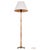 Gold Danish Teak and Brass Floor Lamp with Original Shade, 1960s For Sale - Image 8 of 8