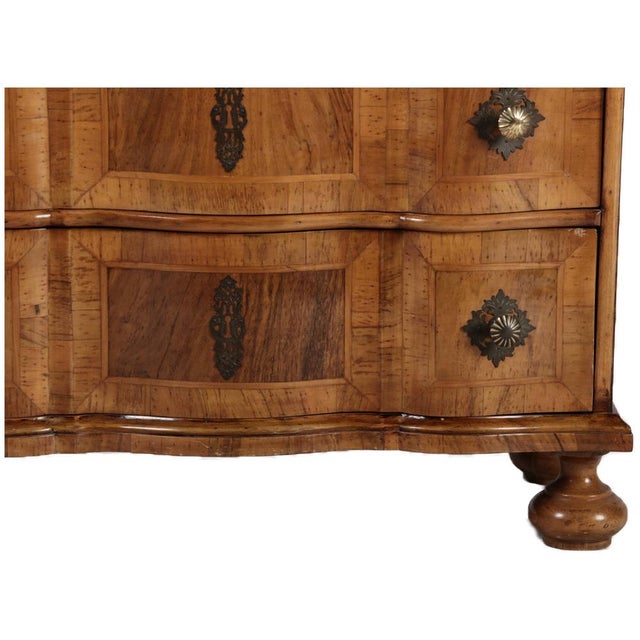 Small Antique Baroque Chest of Drawers in Walnut, 1900 For Sale - Image 6 of 18