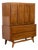 Vintage Kent Coffey Insignia Highboy Walnut Wood Mid Century Dresser Cabinet For Sale