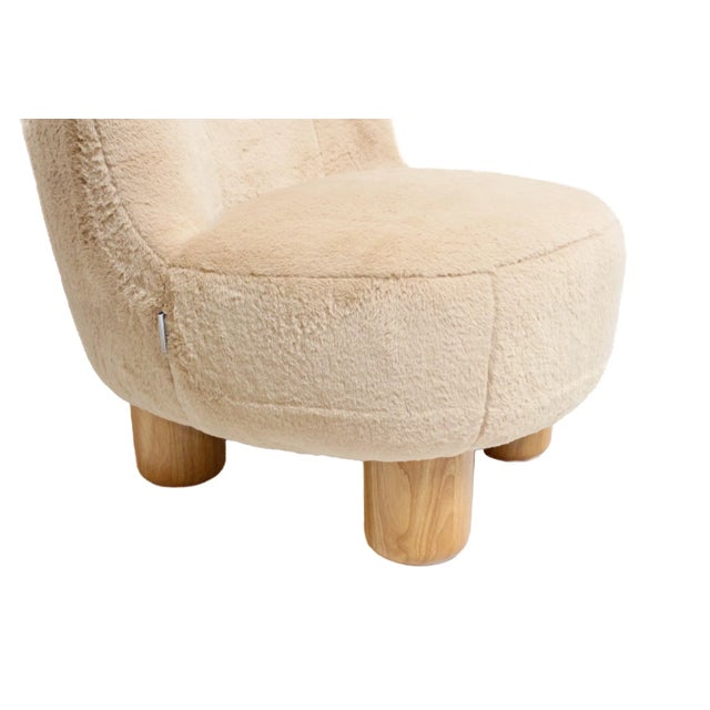 2020s Occasional Plush Lounge Chair For Sale - Image 5 of 11
