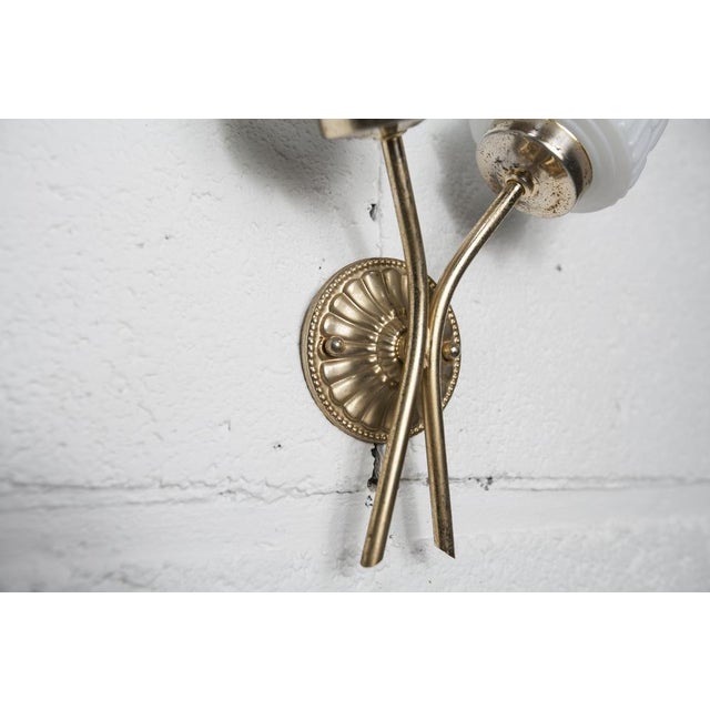 Brass and Glass Wall Lights, 1960s, Set of 2 For Sale - Image 14 of 18