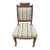 Antique Victorian Striped Upholstered Chairs, Circa 1890s For Sale