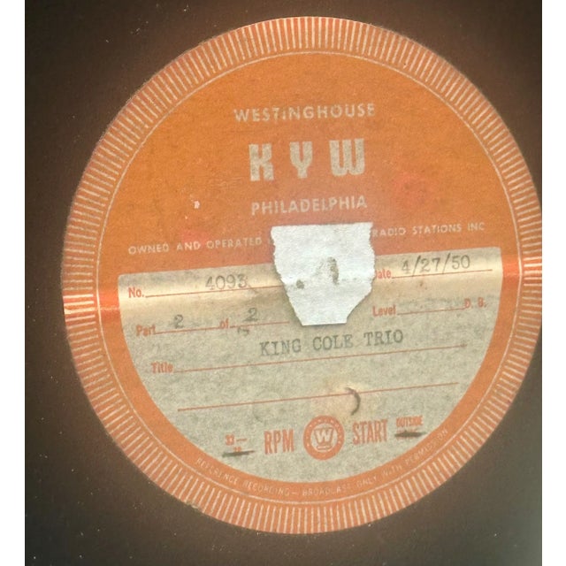 Tan Richard Bové Painting on XL Vinyl Dance Signed I 1980s Abstract Pop Art For Sale - Image 8 of 9