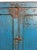 Wood Antique Cobalt Blue Indian Farmhouse Storage Cabinet For Sale - Image 7 of 9