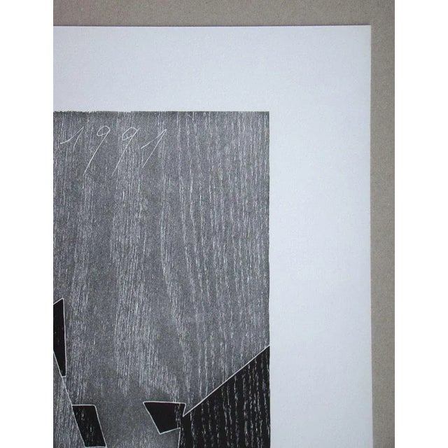 Franz Eggenschwiler, Donnerpfeile II, 1992, Original Woodcut For Sale - Image 4 of 17