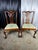 Brass Late 20th Century The Georgian Symphony: Symmetrical Queen Anne Desks & Chippendale Ribbon-Back Chairs For Sale - Image 8 of 12