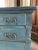 Antique Oak Petite Chest of Drawers in Blue Paint For Sale In Seattle - Image 6 of 12