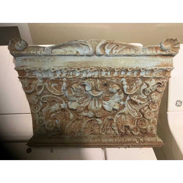 Antique Metal Iron Decorative Plaque For Sale - Image 4 of 9