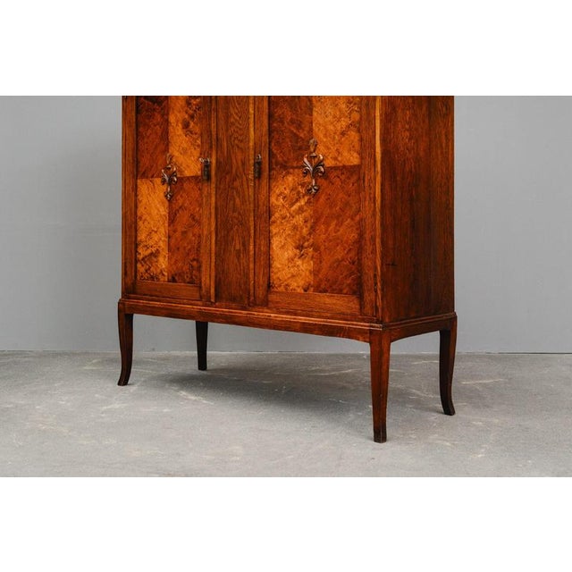 Art Nouveau Oak Cabinet, Early 20th Century For Sale - Image 15 of 18