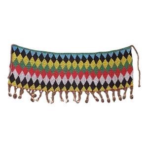 Ceremonial Skirt Kirdi Beaded Cache Sex Pikuran Cameroon 19" W