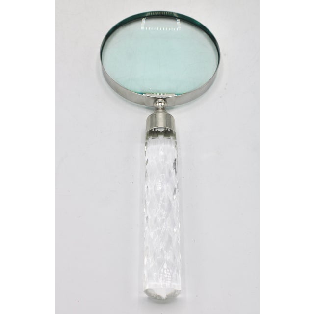 1970s Vintage Lucite Handle Magnifying Glass For Sale - Image 5 of 8