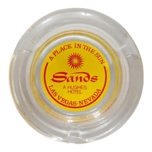 Sands Hotel Las Vegas Glass Ashtray