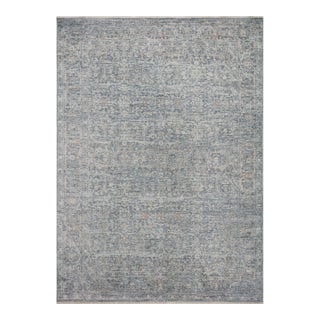Angela Rose x Loloi Blake Rug Denim / Taupe 4'-0" x 5'-7" Accent Rug For Sale