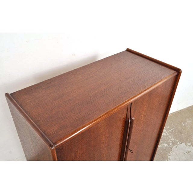 Wood Vintage Oak Cabinet with Drawers, 1930s For Sale - Image 7 of 14