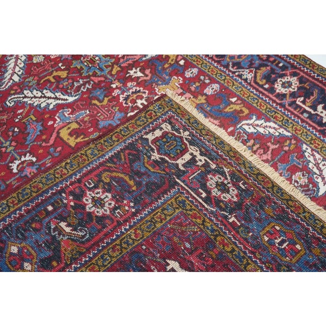 Vintage Heriz Rug 8' x 11'2'' For Sale - Image 10 of 10