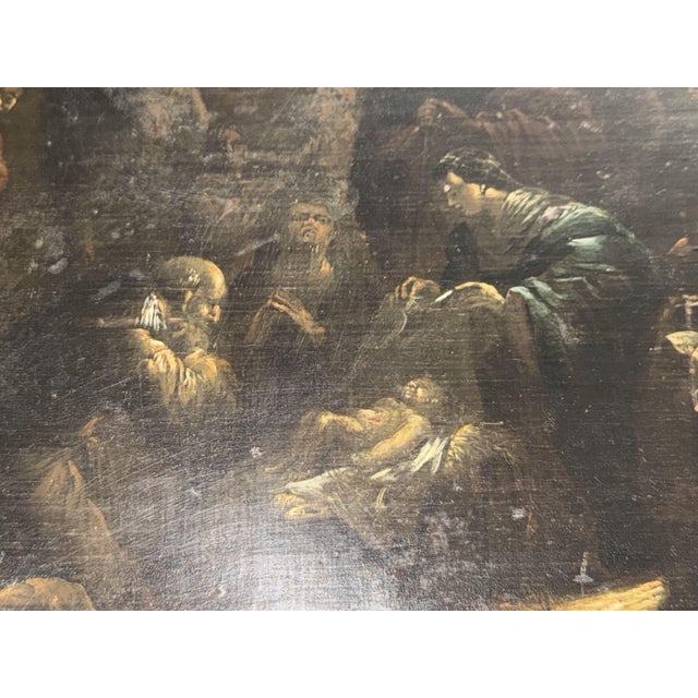 Flemish School Artist, Adoration of the Child Jesus, 17th Century, Oil on Panel For Sale - Image 3 of 12