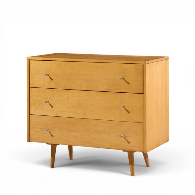 Mid-Century Modern Paul McCobb for Planner Group Mid Century Maple 3-Drawer Dresser For Sale - Image 3 of 8