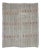 Vintage Gray Embroidered Kilim Rug For Sale