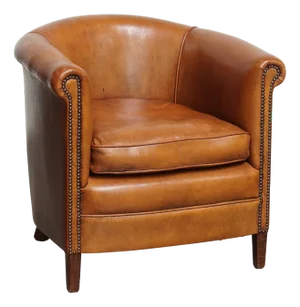 Vintage Sheepskin Club Armchair