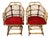 Vintage 1960s Pair of Rattan Chairs / Boho Coastal Style For Sale