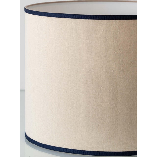 Spanish Revival Terracotta Table Lamp with Linen Shade For Sale - Image 6 of 14