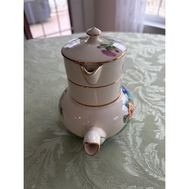 Cream 1950s Royal Winton Grimwades Stacking Teapot For Sale - Image 8 of 10