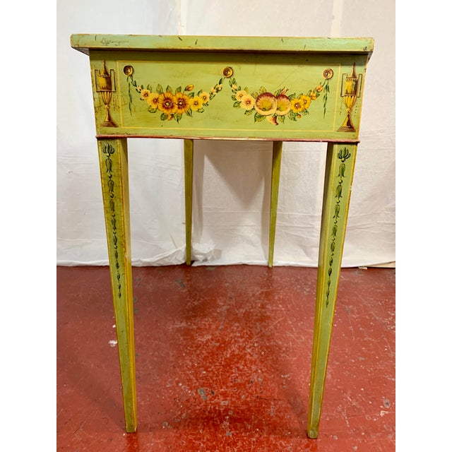 Edwardian Adams Style Painted Consoles a Pair For Sale - Image 6 of 13
