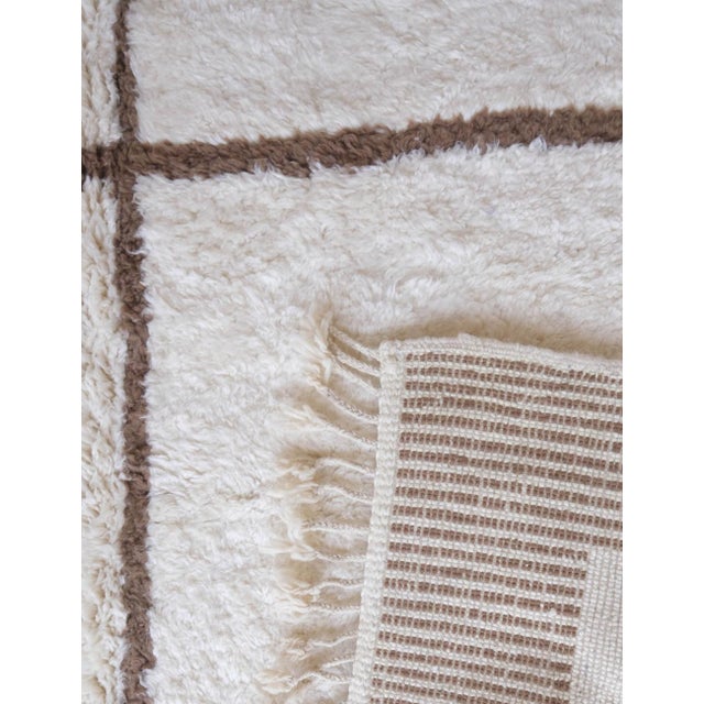 Ivory Moroccan Rug - 11.5 X 8 Ft For Sale - Image 4 of 8