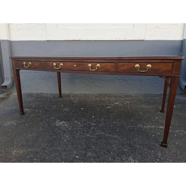 Traditional 1940's Traditional Style Executive Writing Desk by Baker Furniture Company "Collectors Edition" For Sale - Image 3 of 17
