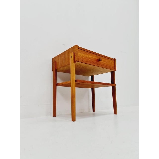 Wood Mid-Century Danish Teak Side Table, 1960s For Sale - Image 7 of 9