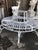 Circular White Steel Tree Bench Garden Seat For Sale - Image 6 of 12