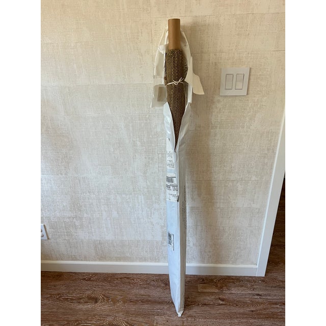 2 yards Schumacher Alhambra Weave Fabric In Earth/Natural Color Way #65830 100% Silk - 54” W Never been rolled off the...