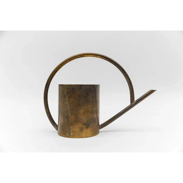 Gold Art Deco Bauhaus Watering Can in Massive Brass, Germany, 1950s For Sale - Image 8 of 8