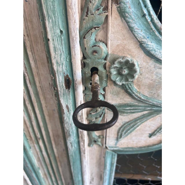 19th C. French Painted Armoire For Sale - Image 14 of 18