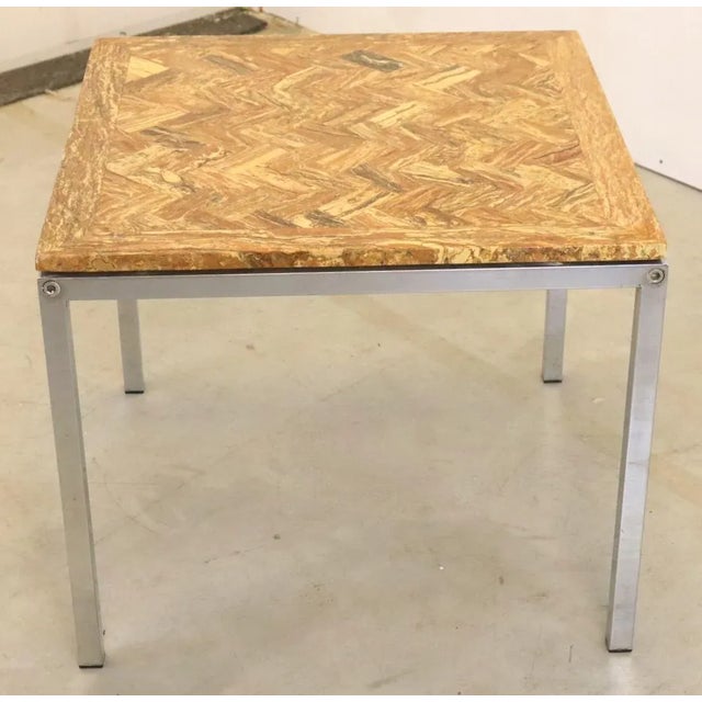 Vintage Onyx Coffee / Side Table For Sale - Image 4 of 9