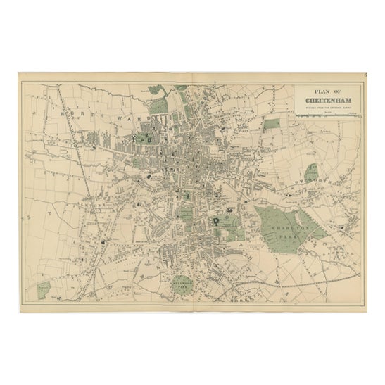 Large Scale Ordnance Atlas Map, 1885 For Sale