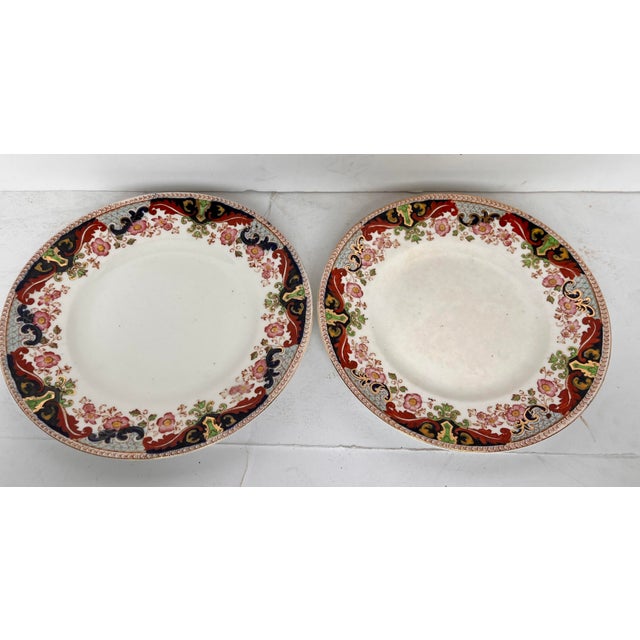 Early 20th Century Early 1900s John Maddock & Sons Climax Dessert/Salad Plates - Set of 4 For Sale - Image 5 of 9