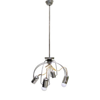 Steel Ceiling Lamp by Francesco Fois for Reggiani, Italy, 1960s For Sale