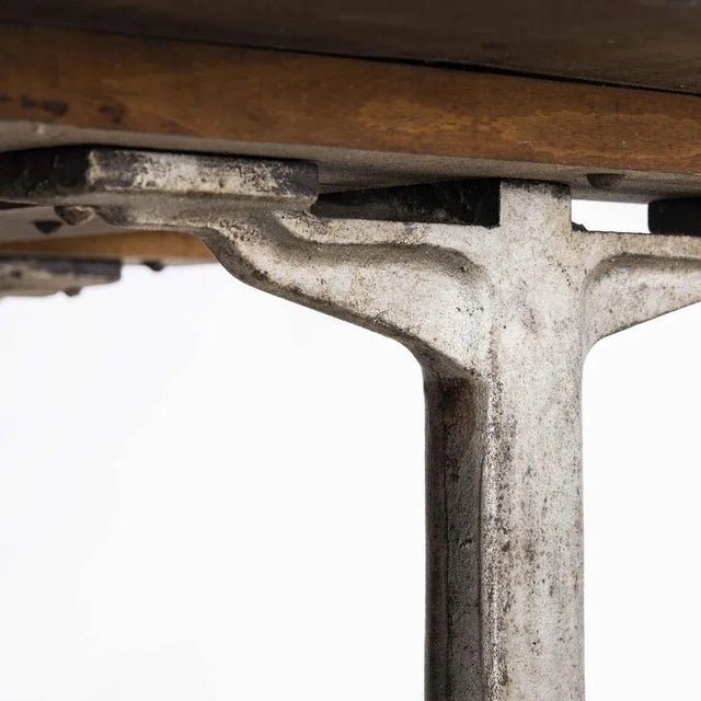 1930's Original Cast Base Fischel Bistro Dining Table. Fischel was founded in 1871 by Czech born David Gabriel Fischel, a...