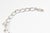 Diamond Oval 18k White Gold 14" Link Choker or Collar Necklace For Sale - Image 9 of 11