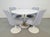 Blue Vintage Tulip Dining Chairs and Table in the style of Eero Saarinen, 1970s, Set of 5 For Sale - Image 8 of 17